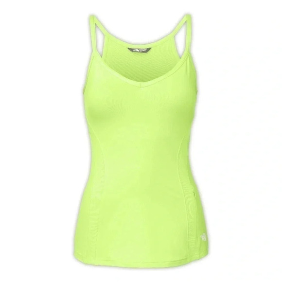 North face green Rio tank with shelf bra and quick dry sz Large - Picture 1 of 11